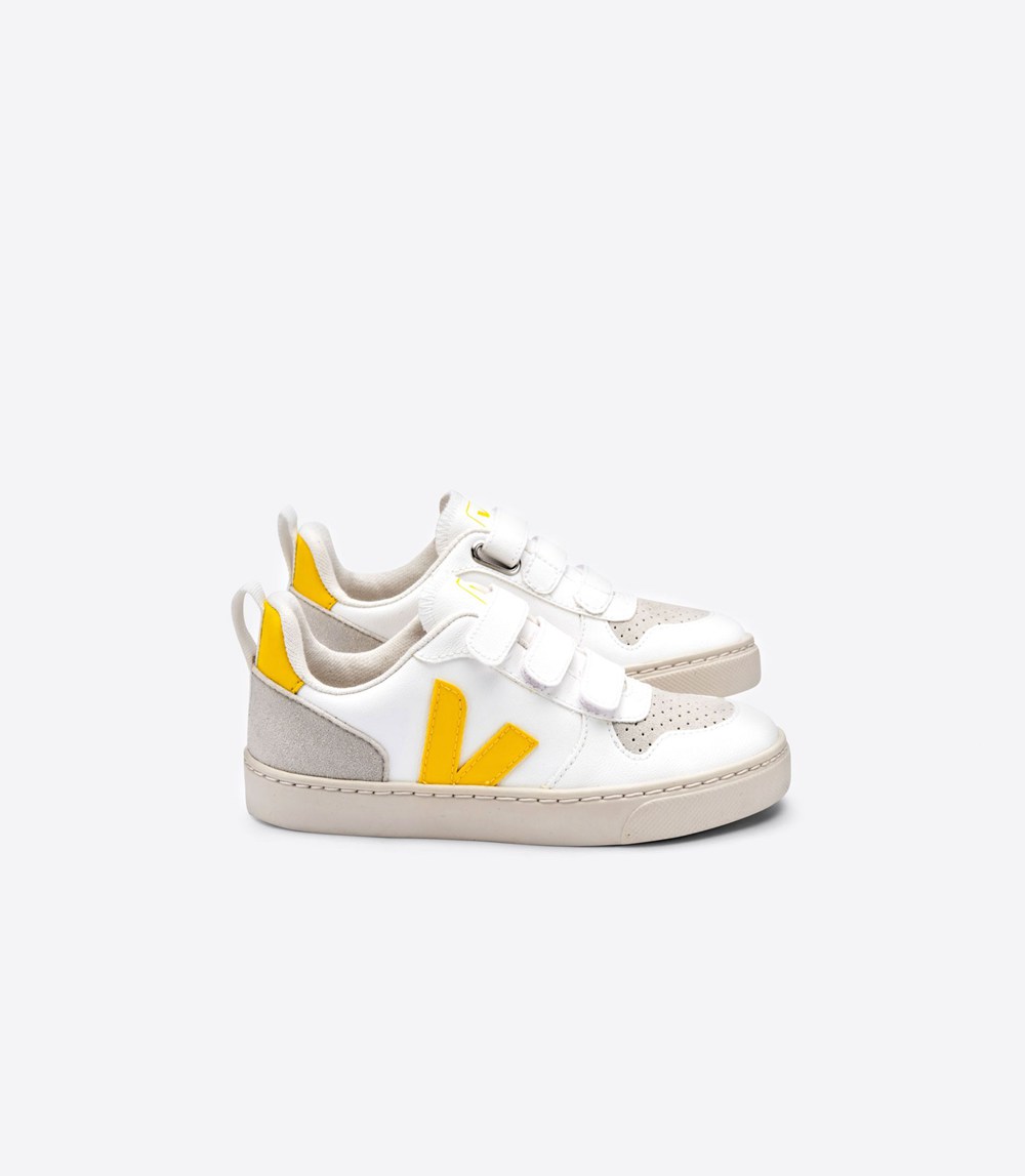 Veja Sneakers Barn - V-10 Velcro Cwl - Vita - 485761-WJQ